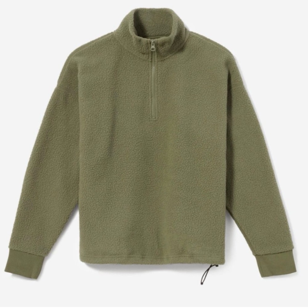 Everlane Women’s Quarter Zip-Up Sweater